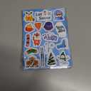 3 x 288 Pieces Winter Stickers Snowflake Holiday Party Sticker Hello Winter Sticker for Water Bottles Snowman Penguin Stickers for Envelopes Cards Crafts Scrapbooking School Classroom