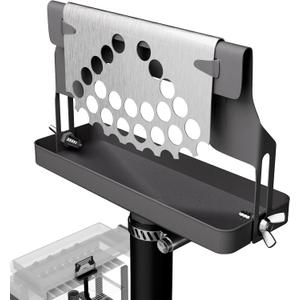 Rear Grease Drainage Funnel for Blackstone Grease Catcher Upgrade, Quality Blackstone Griddle Accessories, Built-in Grease Gate, Adjustable Funnel Height, Flexible Large Capacity (Black)