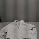 THE GYM PEOPLE Womens' Half Zip Pullover Fleece Stand Collar Crop Sweatshirt with Pockets Thumb Hole (White, S)