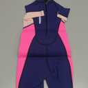 Seaskin Kids Wetsuit for Boys Girls Toddlers, 2mm Front Zipper Shorty Wetsuits, 3mm Back Zip Full Wetsuit, Neoprene Thermal Swimsuits for Diving Surfing Swim Lessons (S, Pink)