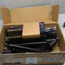 SONGMICS 2-Tier Clothes Drying Rack, 75.2-Inch Folding Laundry Drying Rack with 6 Rotatable Arms for Hangers, Stainless Steel, for 54 Pieces of Clothes, Black ULLR514B01