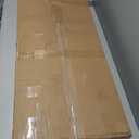 LVB Wood Entryway Bench, Industrial Metal Indoor Shoe Rack, Wooden Storage Bench for Bedroom, Farmhouse Hallway Seating, Walnut, 47 Inch