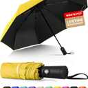 Seniny Windproof Travel Umbrella, Automatic Umbrellas for Rain, Portable & Compact Umbrellas for Backpack, Strong UV for Protection, Folding Small Sun Umbrella for Car, Walking