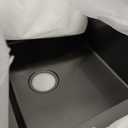 24 x 18 Inch Undermount Kitchen Sink, Black Stainless Steel Single Bowl