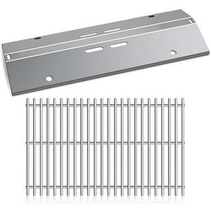SCGG200 Grill Grate and Heat Plate for Cuisinart CGG-200 CGG-220 CGG-240
Stainless Steel Cooking Grid Grate and Grill Heat Plate Accessories, Zemibi