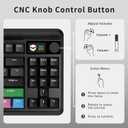 OHY XVX Wired 75% Retro Gaming Keyboard with 2 HUB Ports, M87 Pro Mechanical Keyboard with Customizable Switches, Compact Gamer RGB- Classic Black