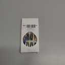 RUOKEXIN Long Square Press on Nails Blue French Tip Fake Nails Blue Ombre False Nails with Gold Glitter Designs Full Cover Glue on Nails Glossy Artificial Nails Cute Stick on Nails for Women 24Pcs