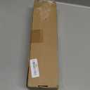 Seeutek Staircase Handrails 4FT Handrails for Indoor Stairs Stair Railing Hand Railings for Stairs Metal Railing Black Wrought Iron Pipe Handrail with Wall Mount Support