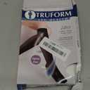 Truform Sheer Compression Stockings, 15-20 mmHg, Women's Knee High Length, Open Toe, 20 Denier, Black, 2X-Large