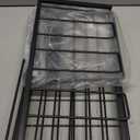 Power Tool Organizer, Heavy Duty Iron, 3 Layers Storage Rack with 4 Drill Holders, Floating Tool Shelf Wall Mounted, Matte Black, Work Shop, Garage, 150Lbs Load Capacity