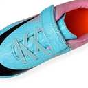 Pink Blue Soccer Cleats, 38 Size