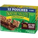 Nature Valley Crunchy Granola Bars, Oats 'n Dark Chocolate, 24 Bars, 17.88 OZ (12 Pouches) (EXP 03/04/26)