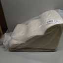 Dog Stairs for Small Dogs 15.7" H, Curved Dog Step for Puppy, Older Cat, Medium Pet Ramp for Sofa, Couch or Chair, Ladder with High Density Foam, 3 Step, 15.7x22.4x15.7 inch, Beige