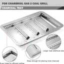 G421-0200-W1 Charcoal Tray Replacement for Charbroil Gas2coal Grill Parts 463340516 463370519 463336818 Charcoal Pan Char broil Gas 2 Coal 3 Burner Ash Catcher 466370516 463341918 Charcoal Pan