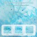 Airdown Mattress Topper, 3 Inch Gel Infused Memory Foam Mattress Topper, Queen Blue