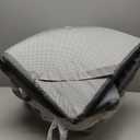 SINWEEK 2 Inch Gel Memory Foam Mattress Topper Twin Size, Ventilated High Density Pad for Back Pain, Bed Topper with Removable Soft Cover, CertiPUR-US Certified,Grey (Twin(39 x 75 inch))