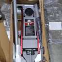 3 Ton Low Profile, Aluminum and Steel Racing Floor Jack with Dual Pistons Quick Lift Pump for Sport Utility Vehicle, Lifting Range 3-15/16" min to 18-5/16" max, Net Weight 58.5 lb, Red