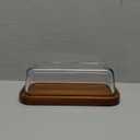 KIVY Glass Butter Dish with Airtight Lid – Keeps Butter Soft – For Countertop or Fridge Door Shelf – Covered Butter Tray for Refrigerator or Counter – Butter Holder with Lid