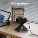 Portable Personal Waist Neck Fan - Airflow Strong, 10000rpm, 4-Speed Rechargeable Battery, Fast Cooling,Hands-Free Clip Belt Fan Indoor, Outdoor, Camping,Work (Black)