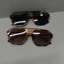 livho Trendy Polarized Square Aviator Sunglasses Women Men Square Eyewear Frame, Retro Sun Glasses for Women Men 2025 Shades