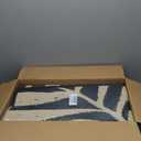 OLANLY Waterproof Outdoor Rug 8x10 ft, Reversible Outdoor Plastic Straw Rug with Leaf Pattern, RV Mat, Indoor Outdoor Carpet for Patio, Camping, Balcony, Deck, Backyard, Black & Beige