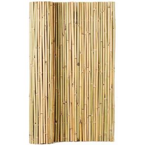 Mininfa Natural Rolled Bamboo Fence, Eco-Friendly Bamboo Fencing, 4 ft High x 6 ft Long