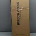 4pcs Sun Rain Guard Window Visors Front Rear Left Driver Right Passenger Upper Side Tape on External Window Style Acrylic Smoke Tinted for Hyundai for Veloster 2012-2017 FZ-WD-HYVEL11