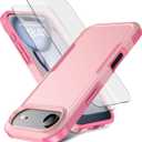 for iPhone Air Case [Shockproof] [Dropproof] [Heavy Duty Protection] [Pocket-Friendly] Slim & Tough Non-Slip Protective Phone Cover for iPhone Air 6.5inch, Pink