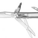 ROCKTOL Multitool Pocket Knife,12-in-1 Multitool Knife,Titanium-Plated Handle,Pocket Clip,Large Scissors,Stainless Steel for Camping, Hiking, Survival, multitool for Men