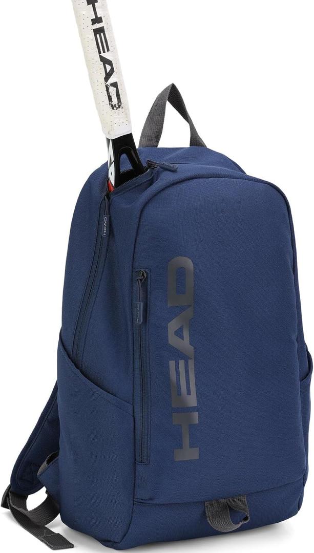HEAD Waterproof Gym Backpack for Women/Men, Compact Laptop Backpack for College/Sport/Fitness/Work/Daily, (Navy Blue)