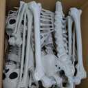 Wocst 5.4Ft/165cm Halloween Skeleton Full Body Life Size Human Bones with Movable Joints for Indoor Outdoor Halloween Props Decorations