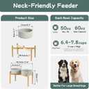 Dog Bowls Elevated, Ceramic Dog Food and Water Bowl Set