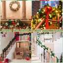 12 Pcs Christmas Railing Protection Garland Ties for Banister Holiday Silicone Garland Ties with Padding Prevents Scratches Wreath Hanging Fasteners for Staircase Seasonal Decor (Green)