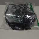 Paxiland Clear Bag for Stadium Events 12x6x12 inches, Clear Tote Bag with Reinforced Strap, Clear HandBag for Sports Concert (Black)