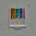Ooly Color Write Colorful Fountain Pens, Pack of 8 Colored Ink Fountain Pens that Use Refillable Ink Cartridges, Fine Tip for Calligraphy Drawing, Handlettering - Back to School Supplies