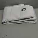 Diraysid 100% Blackout Curtains White Linen Curtains for Bedroom Grommet Thermal Insulated Room Darkening Drapes (2 Panels, W52 x L95 Inch)