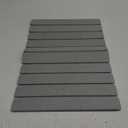 Stone Dish Drying Mat for Kitchen Counter  Collapsible 24"(L)16 (W) Super Absorbent Diatomaceous Earth Dish Drying Mat, Grey Kitchen Counter Mats for Dishes ,Bottles, Cups, Match Any Countertop