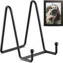 TR-LIFE Plate Stands for Display - 4.5 Inch Plate Holder Display Stand + Metal Frame Holder Stand for Picture, Decorative Plate, Book, Photo Easel