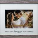Elanze Designs Above All Love Each Other 9 x 11 Grey Wood Framed Wall Sign Fits 5 x 7 Photo