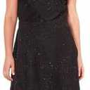 NY Collection Womens Draped Paisley Shift Dress Bealls Florida , Black S