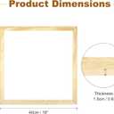 uxcell DIY Canvas Stretcher Bars, 16 x 16 Inch Canvas Frame Wooden Frames Kit Sturdy Stretcher Frames for Oil Paintings Prints Posters