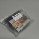 SINOSSO Bar Stool Cover, Super Soft Velvet Dia.11-13" Round Stretchy Washable Dustproof Slipcover for Upholstered Furniture (S, Black,1 Count)