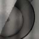 Eywamage Smoke Grey Glass Flameless Pillar Candles with Remote, Flickering LED Battery Candles Table Decor Set of 3 (Gray)