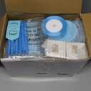 Nuogo 6 Sets New Parent Shower Prizes for Player Winners Adults Include Plastic Tumbler Notebook Scented Candles Ballpoint Pen Gift Bag, Party Player Winner Gifts (Blue Color,Classic Style)