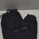 Women's Joggers with Pockets, Hiking Cargo Water Resistant Lightweight Pants for Women Workout Athletic Travel Camping (Tapered Black, Smal)