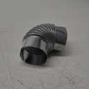 Hicarer 4 Inch 90 Degree Galvanized Dryer Elbow Vent Tube Connector Adjustable Dryer Vent Elbow Connector for 4" HVAC Duct Pipe Hose Ductwork(1 Pc)