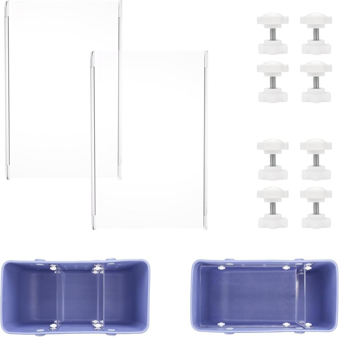 Acrylic Divider Tray Compatible with Bogg Tote Bag (X-Large Size), 2 Pack Beach Bag Organizer Insert, Accessories for Original Bogg Beach Bag