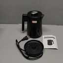 Seehot 850ml Small Electric Kettle Temperature Control,800W Double Wall Electric Tea Kettle of 304 Stainless Steel,5 Temp Presets,Hot Water Kettle Electric,Auto Shut Off for Tea and Coffee-Black