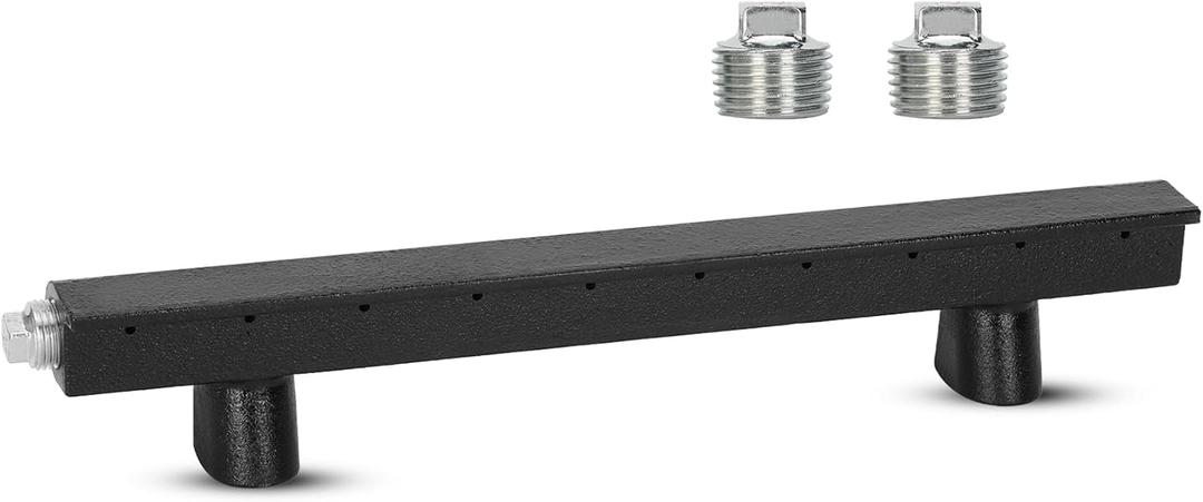 Upgrade Cast Iron Gas Log Lighter for Gas Fireplace Logs (Natural Gas Only), Gas Fireplace Burner - 14 Inch