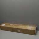 MyGift 33 Inch Stove Top Spice Rack - Deluxe Rustic Burnt Solid Wood and Industrial Black Metal Space Saving Over The Stovetop Range Storage Display Shelf